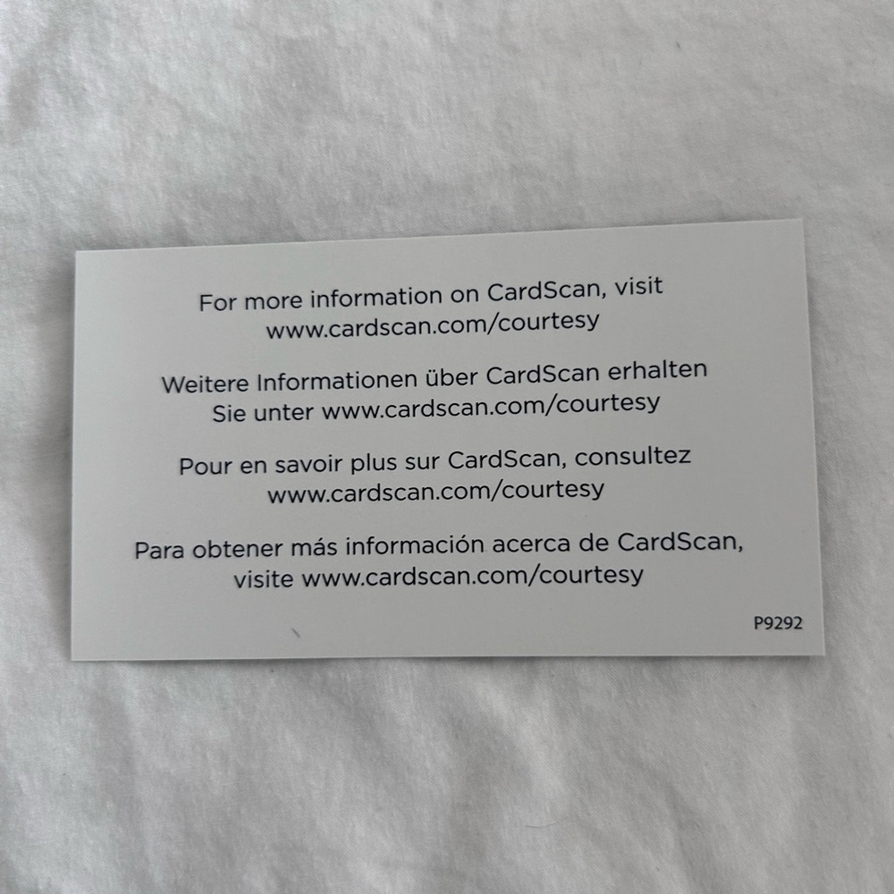 CardScan Personal Business Card Scanner - Picture 8 of 8